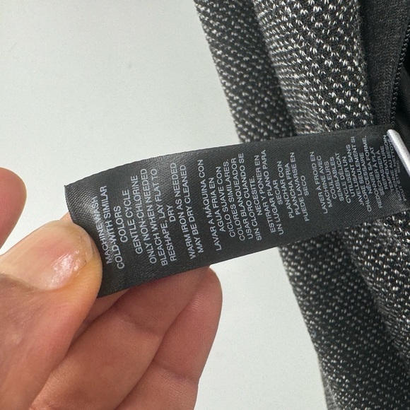 White House black market colorblock sleeveless dress grey black size 14 - Picture 7 of 8